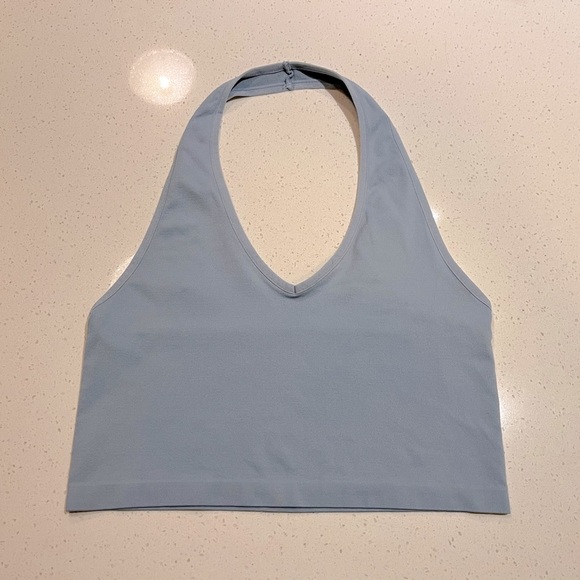 PacSun | Contour Clover Seamless Halter Top in Light Blue Size Small - Picture 5 of 7